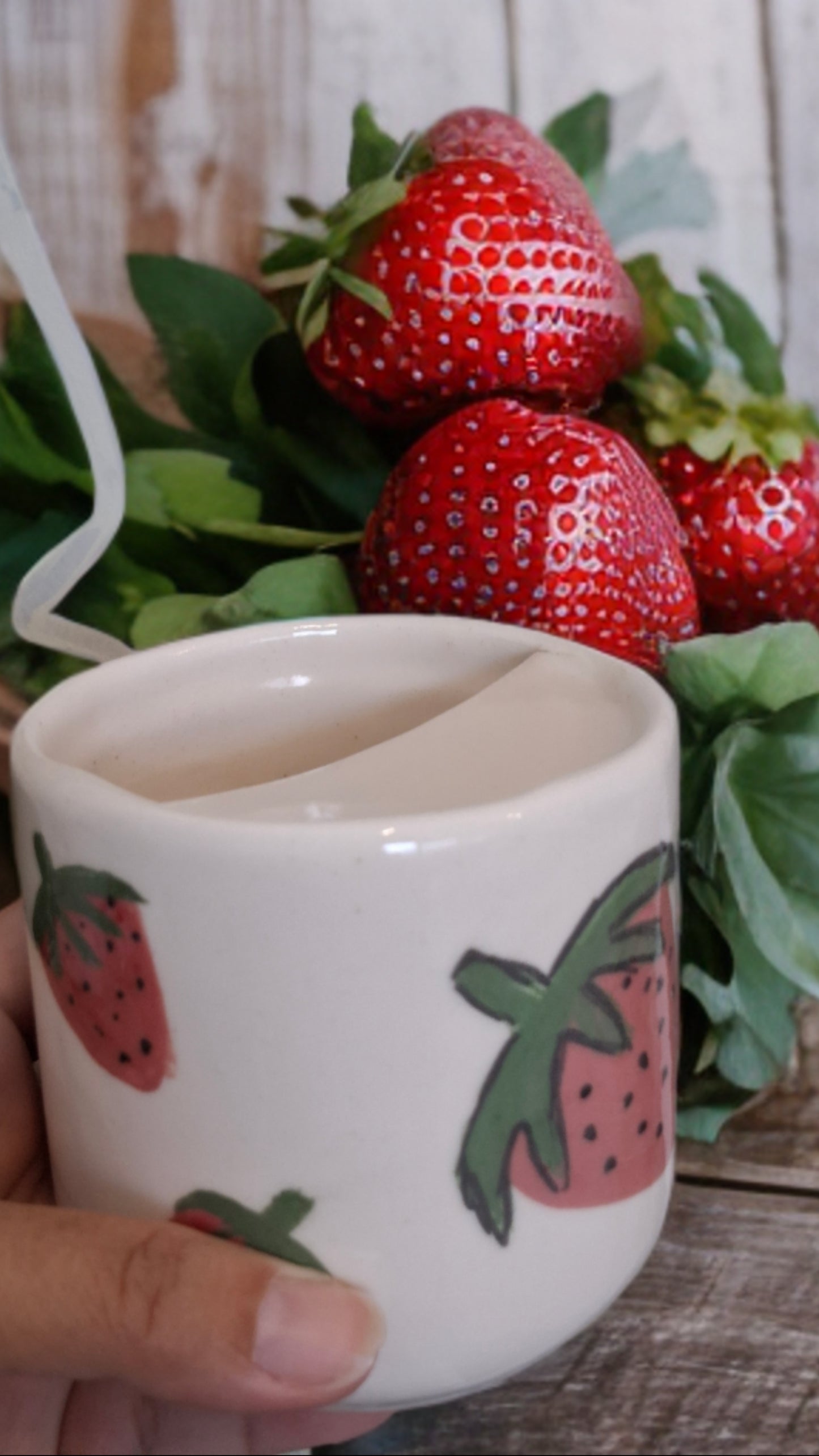 Çilekli Matara Kupa 300 ml