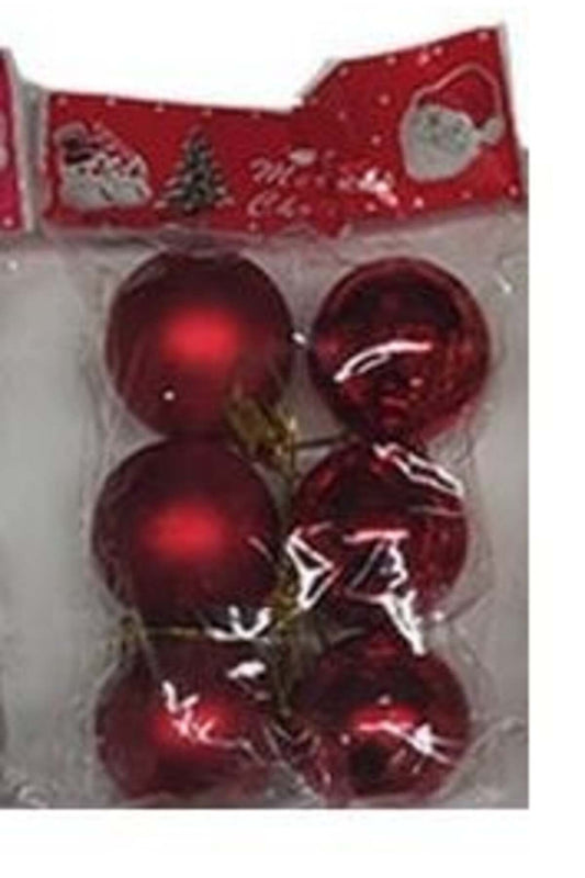Yılbaşı Ağacı Süsü 9 lu Paket 3 cm Düz Top