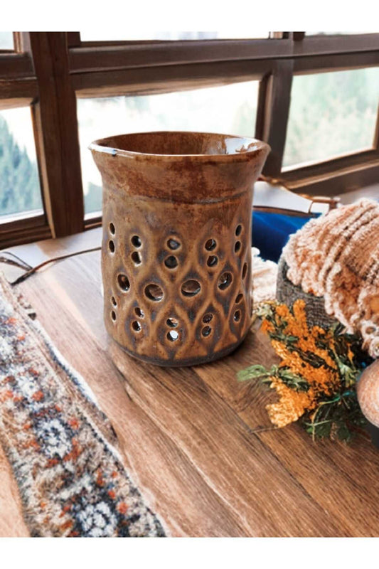 El Yapımı Seramik Stoneware Tütsü Brülörü BVAC00013