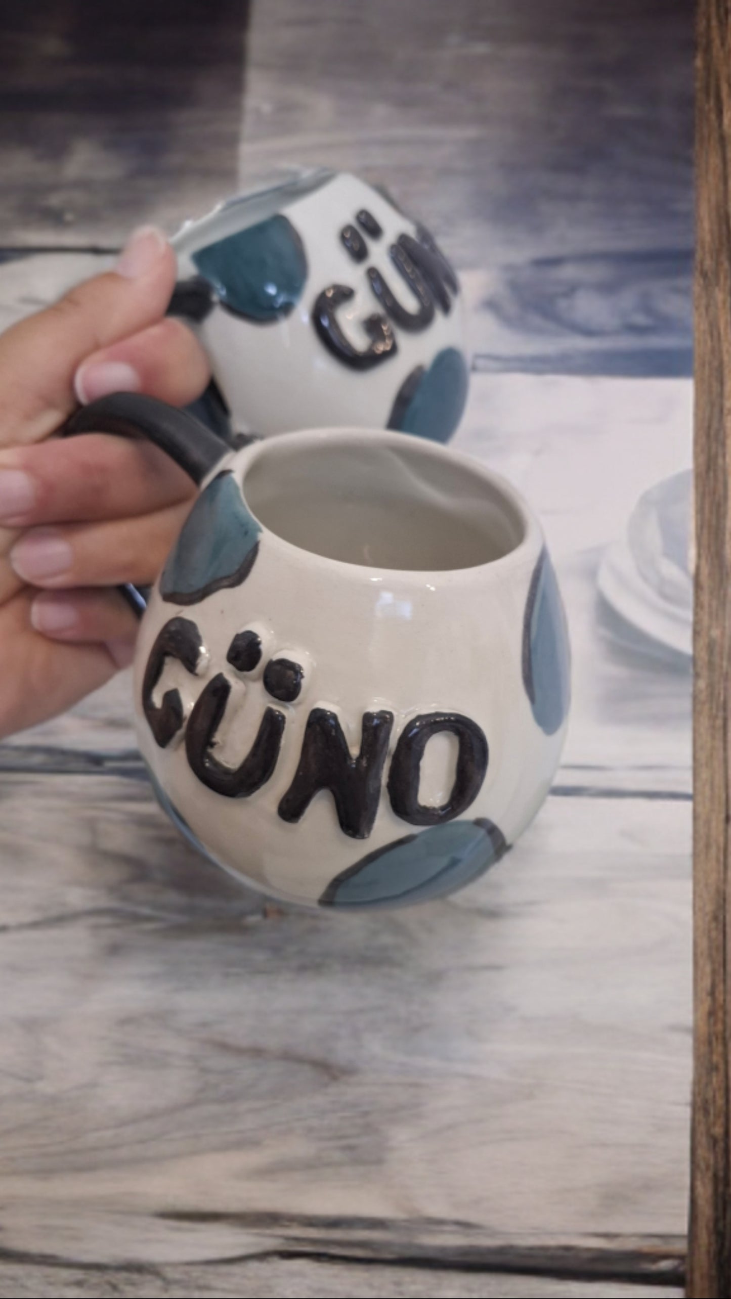 Yeşil Güno Seramik Kupası
